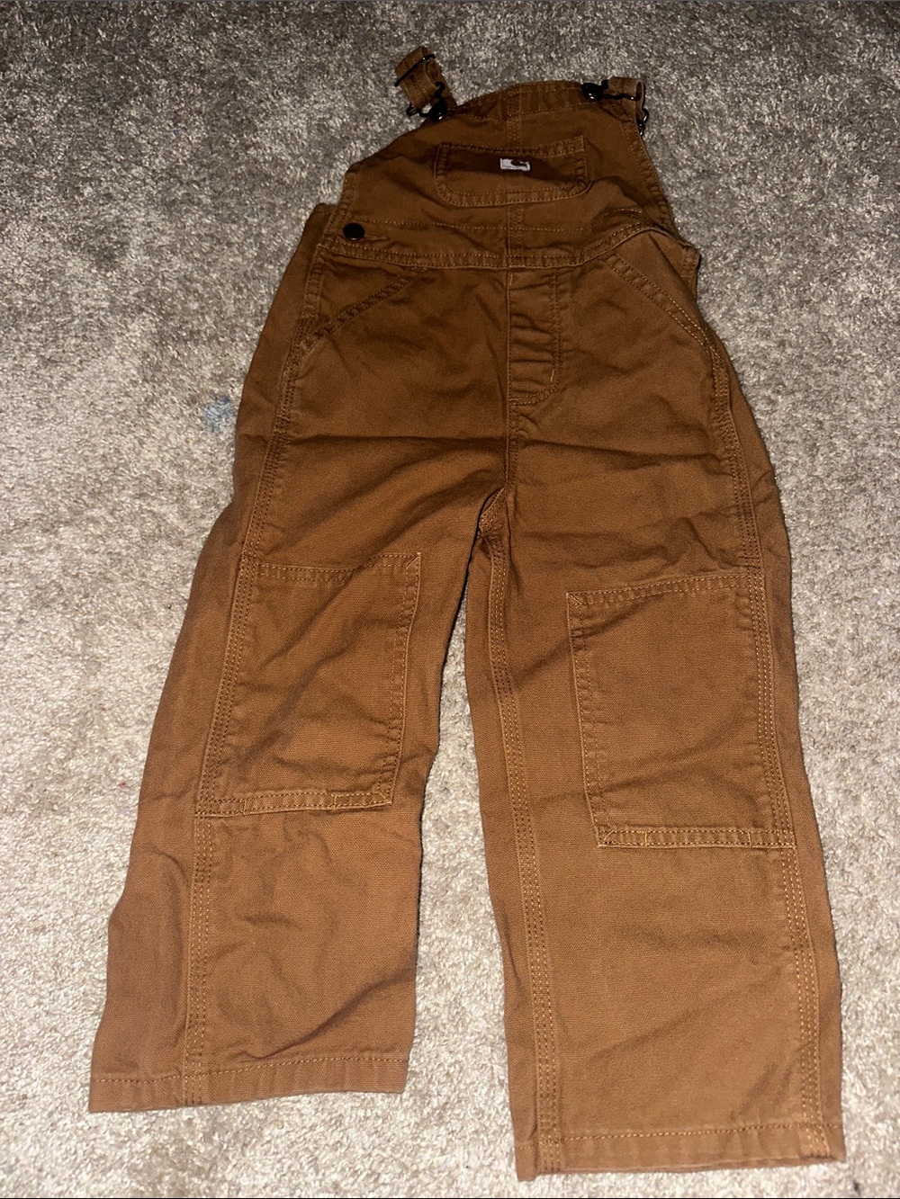 Carhartt Kids' Tan Carpenter Overalls